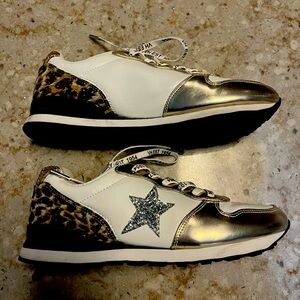 Vintage Havana Rock 1 glitter sneakers. Worn once. Women’s size 9.